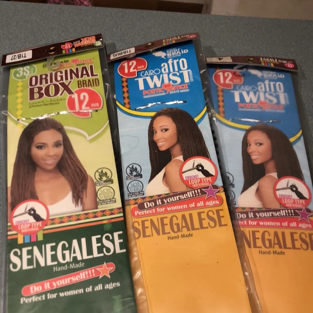 Crochet Loop Type Braids (lot of 3)